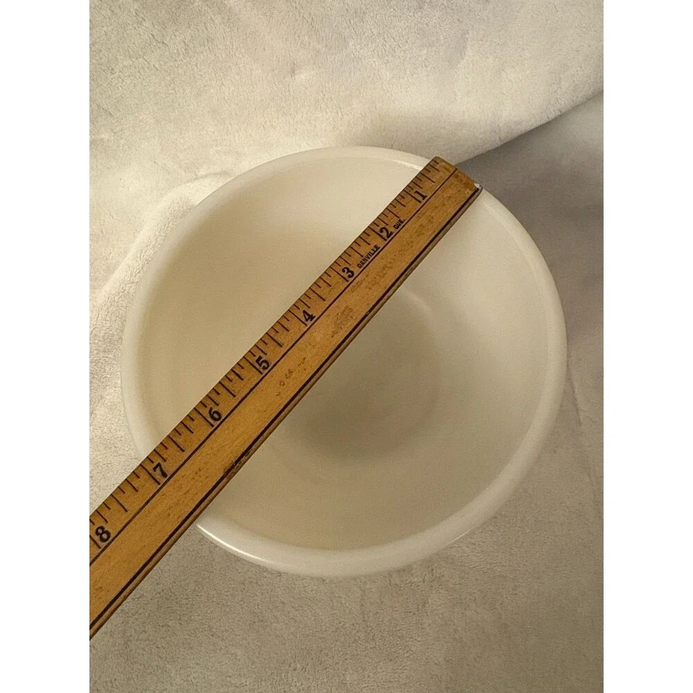 Vintage General Electric Ribbed Replacement Milk Glass Small Mixing Bowl